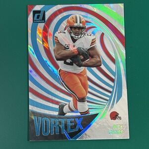 2023 Donruss Vortex Nick Chubb Lava 5/10 #VOR-13 Browns Texans